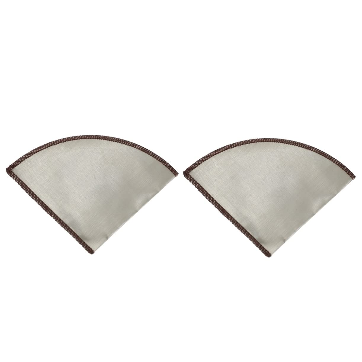 Uonlytech 2pcs Reusable Coffee Filter Cone Stainless Steel Dripper for Coffee Brewing and Washable for Servings for Home Use