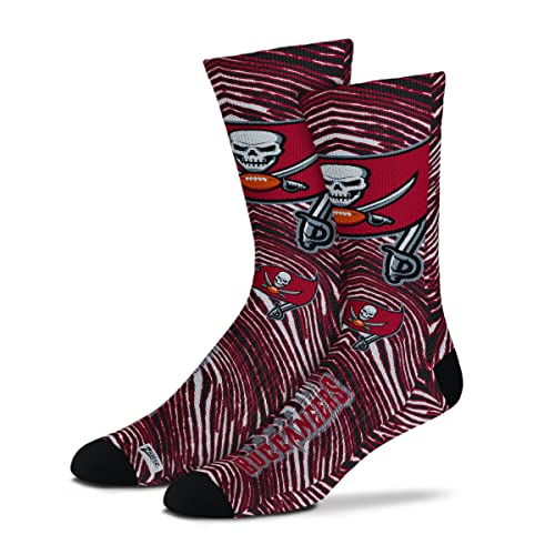 Zubaz By For Bare Feet NFL Zubified Youth One Size Dress Socks Tampa Bay Buccaneers