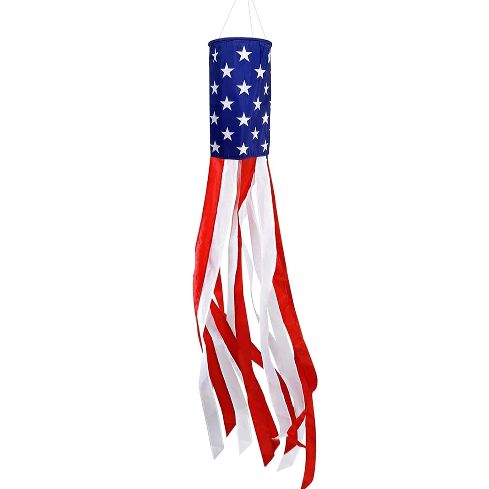 matumou American Flag with Light Wind Flag Independence Day Polyester Patriotic Outdoor Display for Gardens Porches