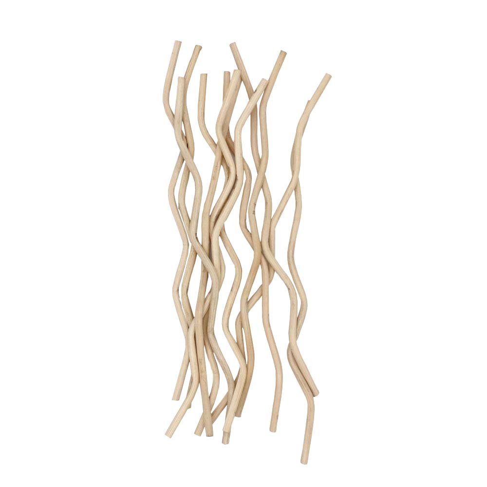 nongcunrenjecengs 100Pcs White Wavy Rattan Reeds Fragrance Diffuser Replacement Refill Sticks 7 inch(177mm) 3.5mm (60)