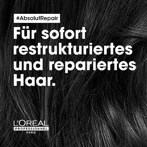 Foto von L'Oréal Professionnel Reparierende Haarmaske für strapaziertes und trockenes Haar, Mit Quinoa, Serie Expert, Absolut Repair Gold Maske, 250 ml