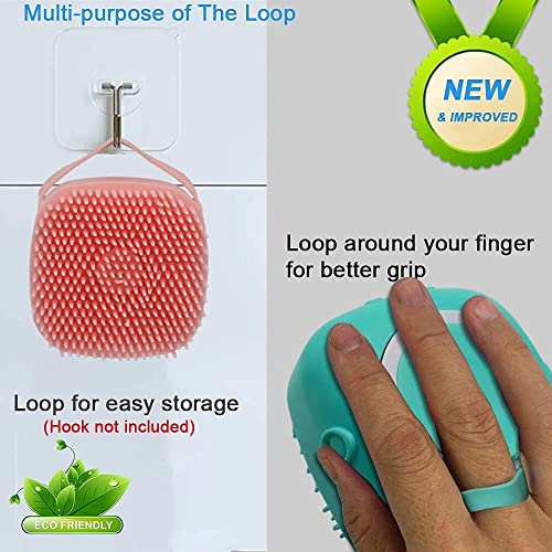 Image of Silicon Massage Bath Brush Hair Scalp & Bathing Brush For Cleaning Body Scrubber Blood Circulation Shampoo Dispenser Bathing Tool | Brushes, Men & Women