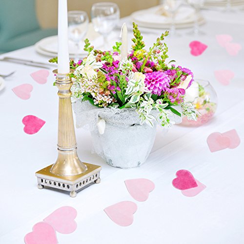 Whaline Valentine's Day 1 Inch Heart Paper Confetti Tissue Confetti 6000 Pieces Confetti Party Table Decorations For Balloon, Wedding, Holiday, Birthday #TOP4