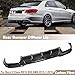 AUSMILA Rear Bumper Diffuser Lip Kit for Mercedes Benz E Class W212 E63 AMG 2013-2016, Carbon Fiber Black