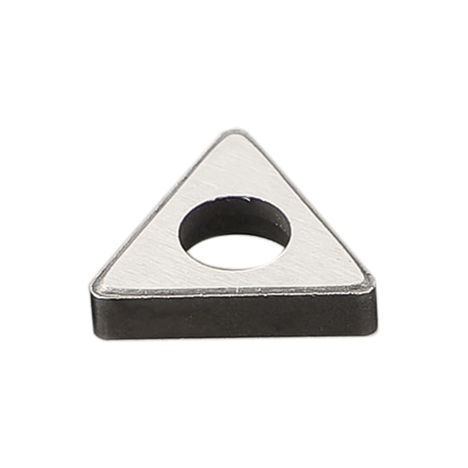 MT1603 - Portautensili per tornitura CNC, 10 pezzi, triangolare per inserti in carburo, spessore argento ad alta resistenza, 1,46 x 1,20 x 0,32 cm e 2 x 1,76 x 0,47 cm (MT1603)