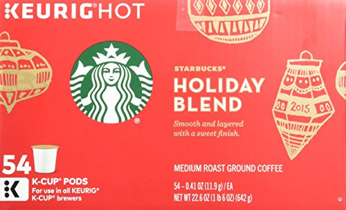 Image of Starbucks K-Cups 54-Count Holiday Blend Medium Roast Coffee Limited Edition