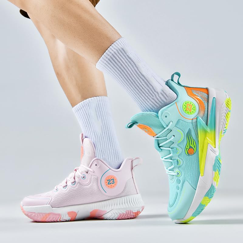 Womens Mens Basketball Shoes Lightweight Fashion Breathable Comfortable Non Slip Sport Indoor Outdoor Sneakers for Unisex3