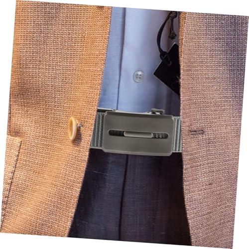 Men's Reversible Nylon Ratchet Belt Automatic Buckle Stretch Belt for Men2