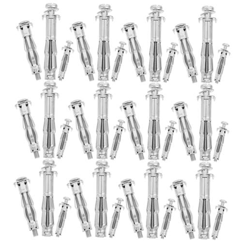 HAWILLOSCH Drywall Bolts Kit 30pcs Galvanized Steel Hollow Wall Anchors Thread Design Easy to Use for Drywall