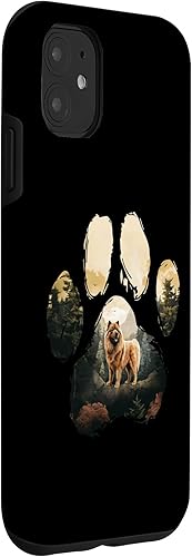 Miniatura 3 de iPhone 11 Chow Chow Mountain Paw Design Dog Mom Dad Case