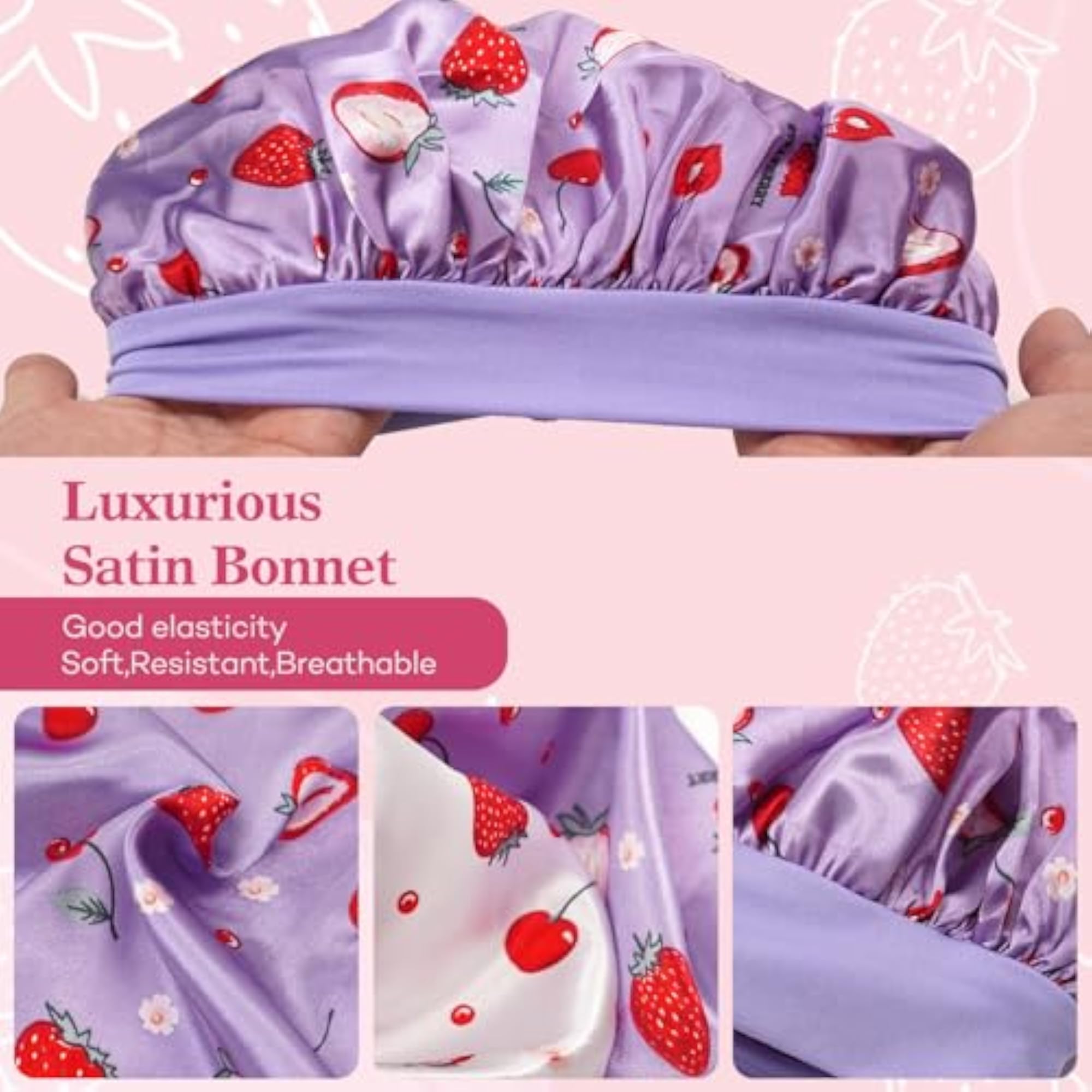 Adjustable Silk Sleep Cap for Kids