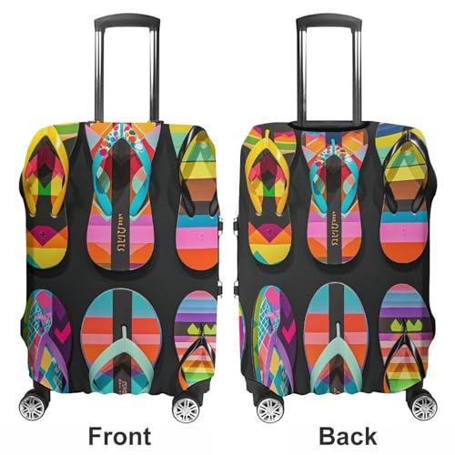 Flip Flops Luggage Cover Elastic Suitcase Protector Case Anti-Scratch Washable Baggage Covers Protector For Traveling, Aircraft Consignment XL3