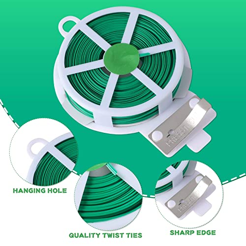 Muzboo Laços de plantas de jardim, laços de jardim, laços de árvores com cortadores para plantas tre