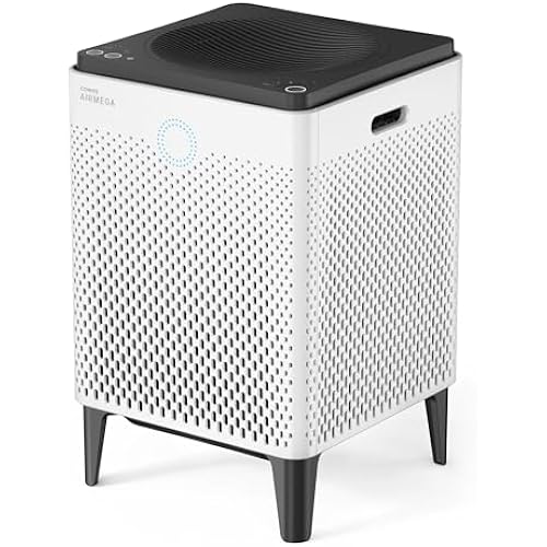 COWAY Air Purifier for Home Up to 3,120ft², Washable Pre-Filter and HEPA Filter for Smoke, Allergies, Pet Dander, Odor, AQI, Auto & Sleep Mode, Timer, 5yr Warranty, Airmega 400 White, AP-2015F