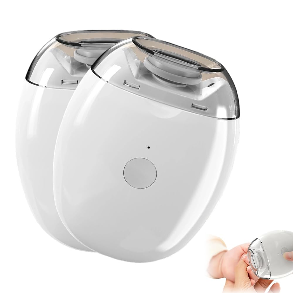 2 Pcs Universal Automatic Fingernail Grinder 2026 Portable 3 in 1 Electric Nail Clippers with LED Light 3