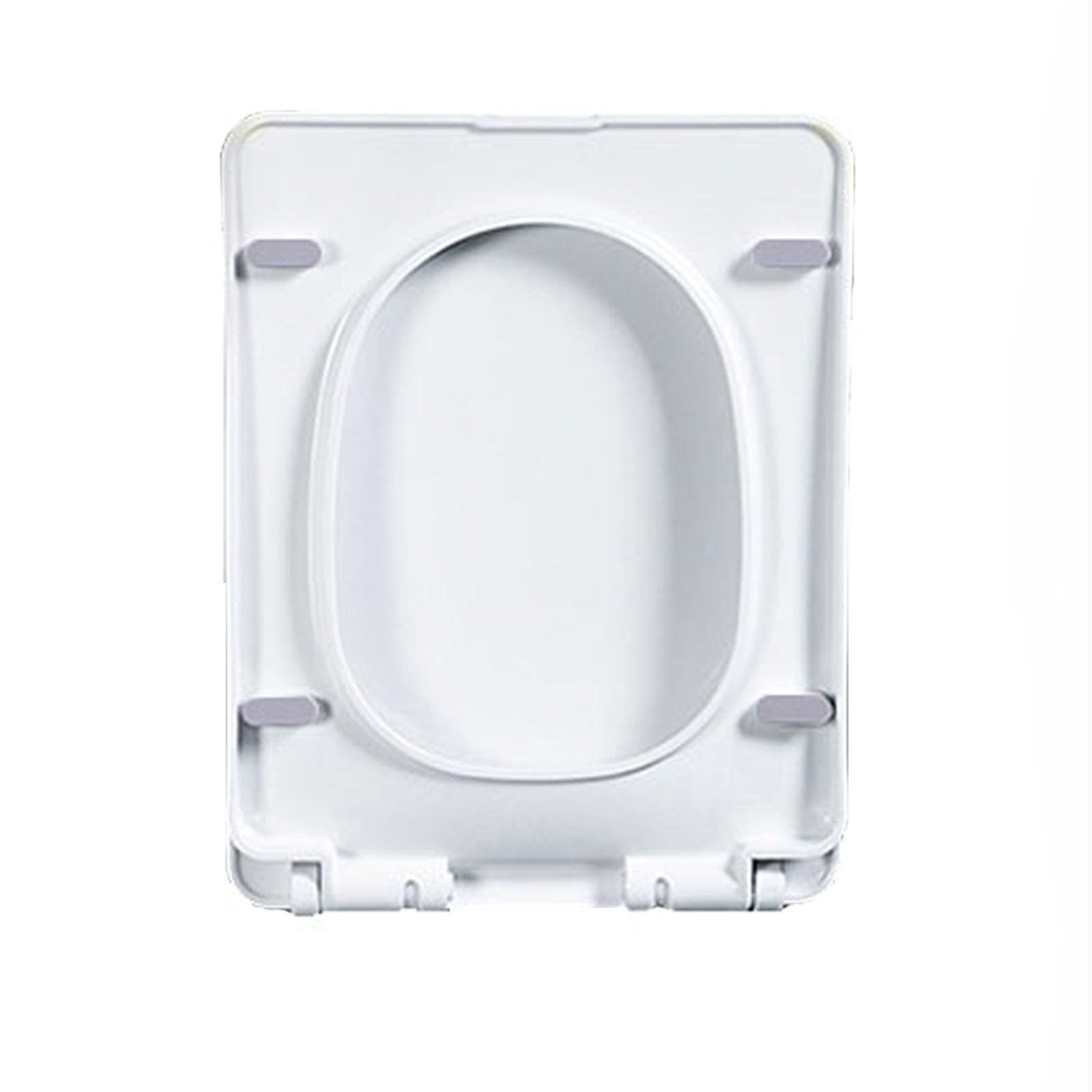 White Toilet seat, Adjustable, Lightweight, Durable, Portable, User-Friendly, Compact Lightweight Build, Soft, Close, Quick, Release, Square
