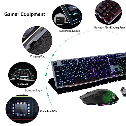 MK500-Wireless-Keyboard-and-Mouse-Combo-Ergonomic-Full-Size-Antighosting-Multimedia-Keys-with-Optical-Backlit-Mice-24G-Rechargeable-RGB-Gaming-Office-Set-for-PC-Laptop-Computer-Desktop-Black