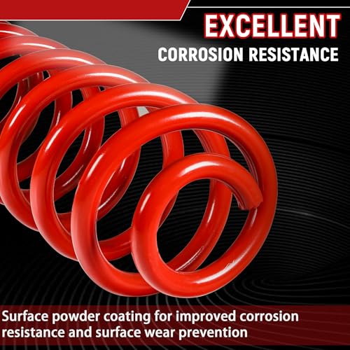 Image of 2PCS 1 inch-3.5 inch Lift Rear Heavy Duty Coil Springs for 2009-2018 Ram 1500 2WD 4WD with Extra 35% Load Capacity (Red)