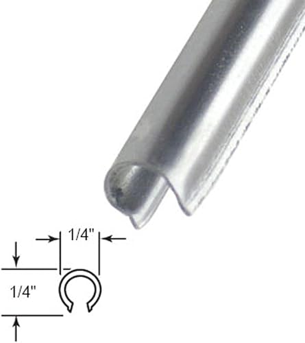 Miniatura 8 de Cubierta de riel de reparación a presión de 14 pulgadas para puertas corredizas de vidrio de patio, repuesto de acero inoxidable para reparación de