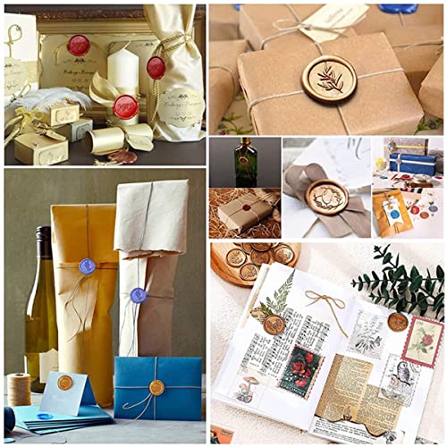 Wachssiegelwärmer,Wachssiegelwärmer Schmelzset,Holz Wachsheiztopf mit Schmelzlöffel,Siegelwachs Schmelzofen Feuerlackversiegelung für Stempelversiegelung Geschenkverpackung Private Envelop(Schwarz)