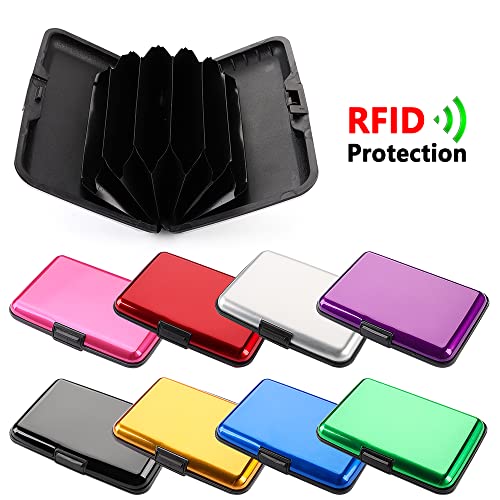 RFID Blocking Credit Card Holder Coin Purse Aluminum Metal Waterproof Anti-Theft Wallet Business Car2
