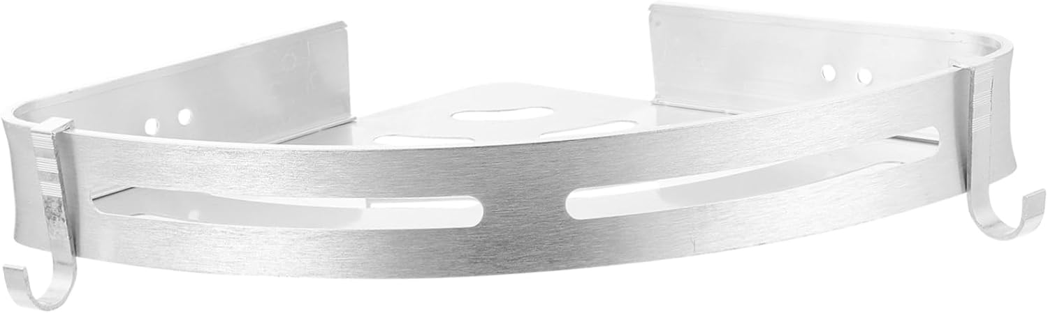 Punch Wall-Mounted Storage Rack Aluminum Bathroom Shelf for Organizing Shampoo Soap Towels and More for Kitchen and Toilet Spaces