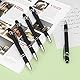 ENLACE Hochwertige Kugelschreiber Mit Touchpen - 5 Stück Ergonomische Kulis Mit Rutschfester Griffzone, Schwarz, Metall-Set für Büro und Haushalt