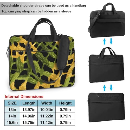 Maletín para portátil impermeable 14 pulgadas con asa y correa miniatura 4