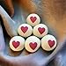 Dryer Balls Red Heart Natural Wool Reusable Eco-Friendly 6-Pack XL Premium All Natural Reduces Wrinkles Saves Drying Time Chemical Free Alternative to Dryer Sheets and Fabric Softener