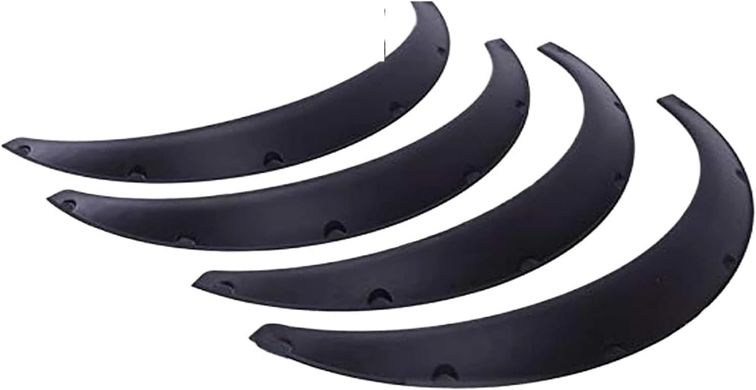 Compatible With T0yota Hiace Van 4.5" Car Wheel Arch Fender Flares Mudguard Mud Splash Guard Extra Wide Kit Auto Parts Black