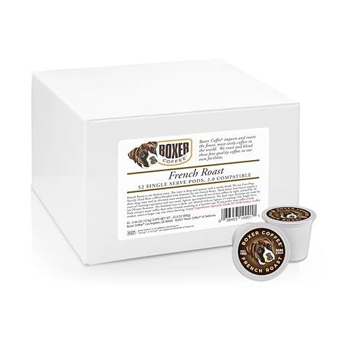 Miniatura 2 de Boxer Coffee 52 cápsulas de café artesanal gourmet de grado especial tostado francés de una sola porción