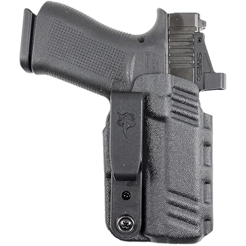 DeSantis Slim-Tuk Holster, Black, FITS: 43 43X, 43X MOS W/ RED DOT SIGHT, 43X MOS W/OUT RED DOT SIGHT Cover