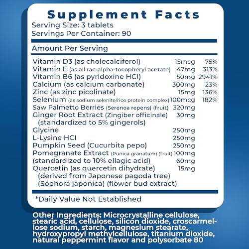 Real Health The Prostate Formula - Prostate Supplements for Men, Prostate Health, Prostate Relief, Saw Palmetto for Men, Prostate Vitamins - 270 Count - Thumbnail 6