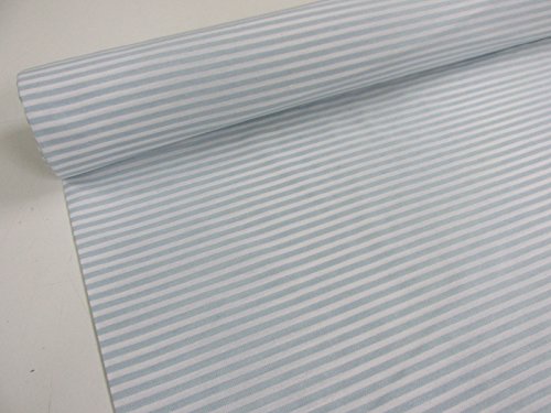 Confección Saymi Metraje 0,50 MTS Tejido Vichy, Rayas 5 mm. Color Azul Bebé, con Ancho 2,80 MTS.