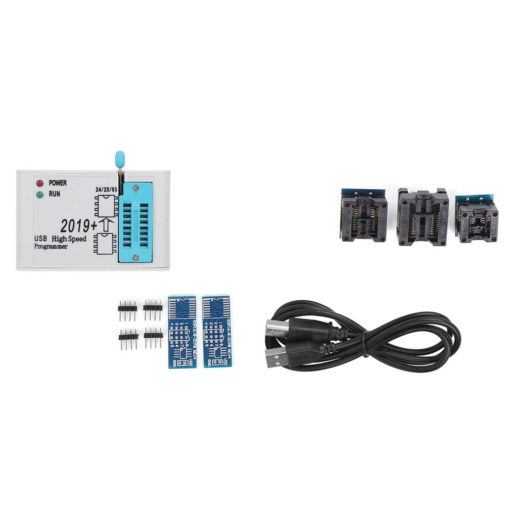 SPI Flash Programmer, Test Clips Socket Adpter Programmer Module EZP2019 High Speed USB 2.0 12MBPS Compact Programmer Support
