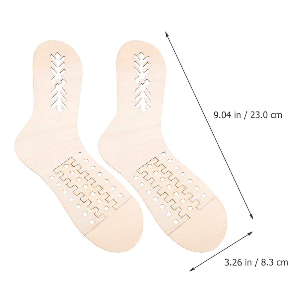 DIYEAH 5 Sätze Ausstellungsmodell Gestrickter Socken Baumwollgarn Zum Häkeln Strickwolle Blocker Sockenspanner Diy Gewebte Sockenmodelle Bausatz Maschenmarkierer Stich Hölzern 2 Paar * 5