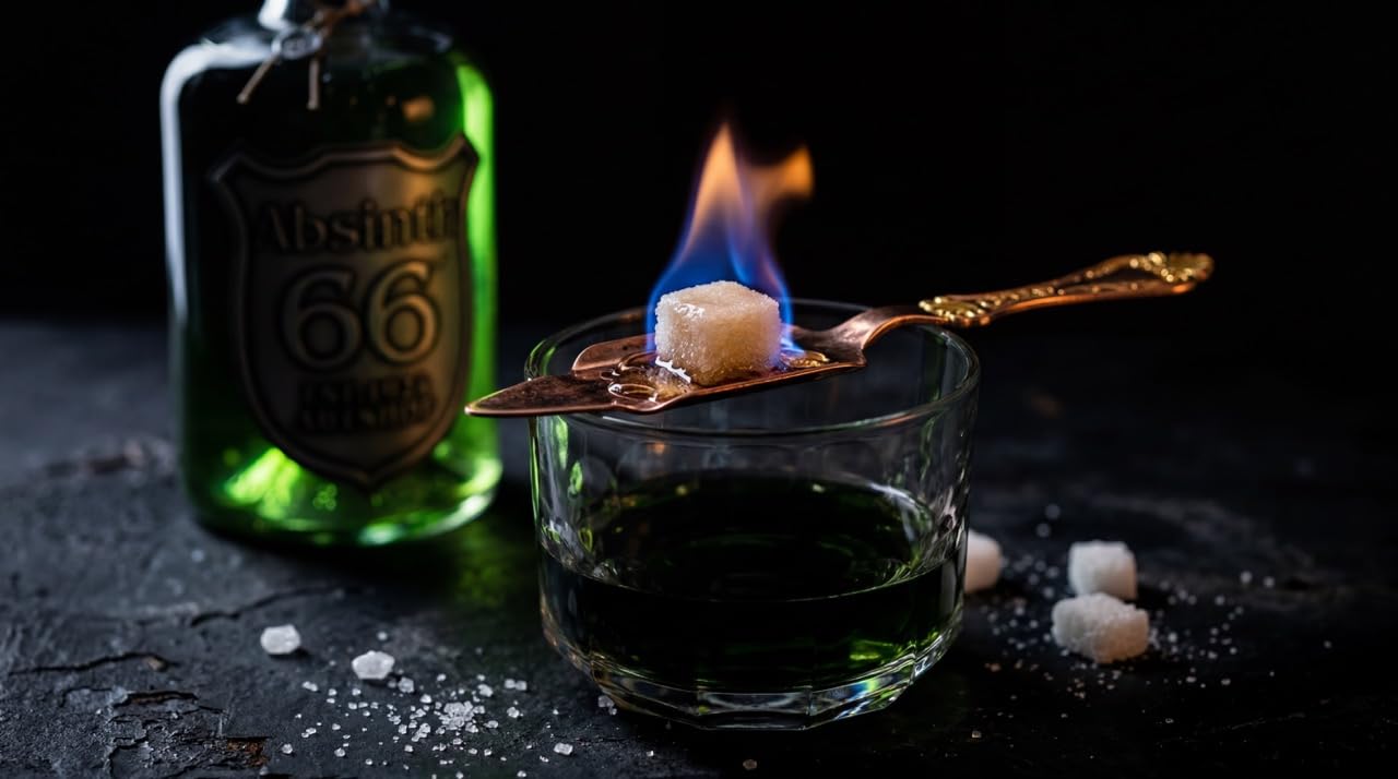 Absinth 66 | 0,5 Liter | 66% Vol. | Traditionell destilliert | Wermut & Anis | Grüne Fee | EST. 1924
