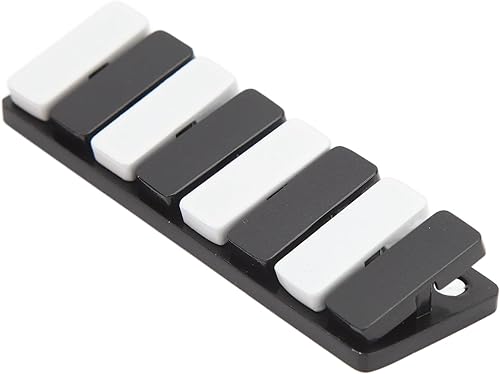 Piano Key Haptic Clicker juguete, aleación de zinc metal póker Push Card Fidget Slider juguete, compacto magnético metal Fidget Slider Juguetes