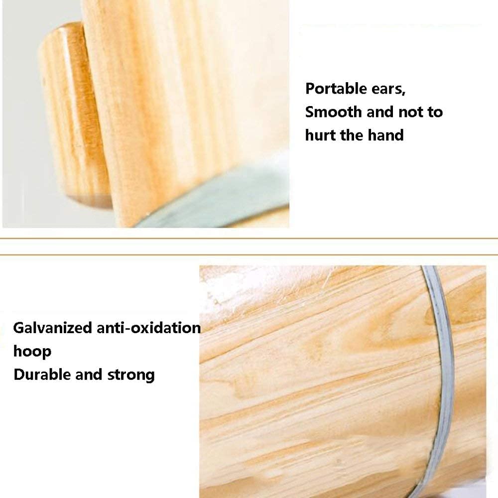 Pediküre Fußbad Wanne Becken 40cm Höhe Bad Fass Eimer Füße Holz Sauna Age Spa Mas