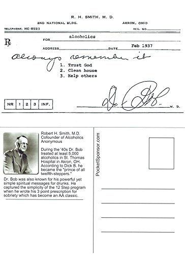 Dr. Bob's Prescription for Recovery Reproduction Postcard (50 Pack)