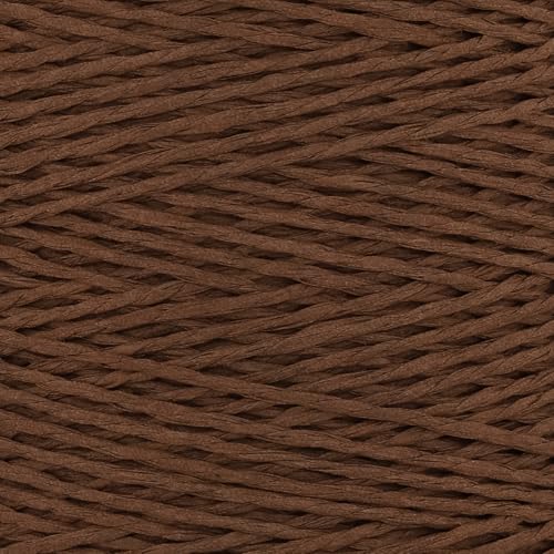 Image of Raffia Yarn for Crochet Bags Raffia Ribbon for Gift Wrapping 2mm X 328 Yards Raffia String Paper Ribbon Yarn for Sun Hat Beach Bag Crochet Crafting DIY Crafts