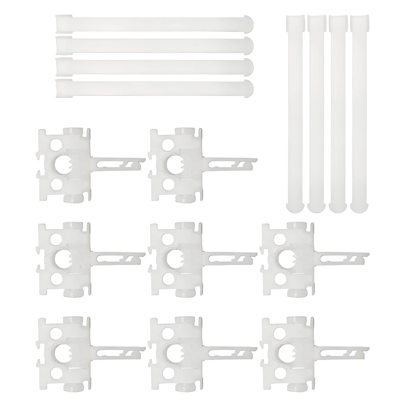 PANGBOER Vertical Blinds Replacement Part Blind Repair Carriers with Stems Tabs Verticals Repairs Set Blind Carriers with Stems Set