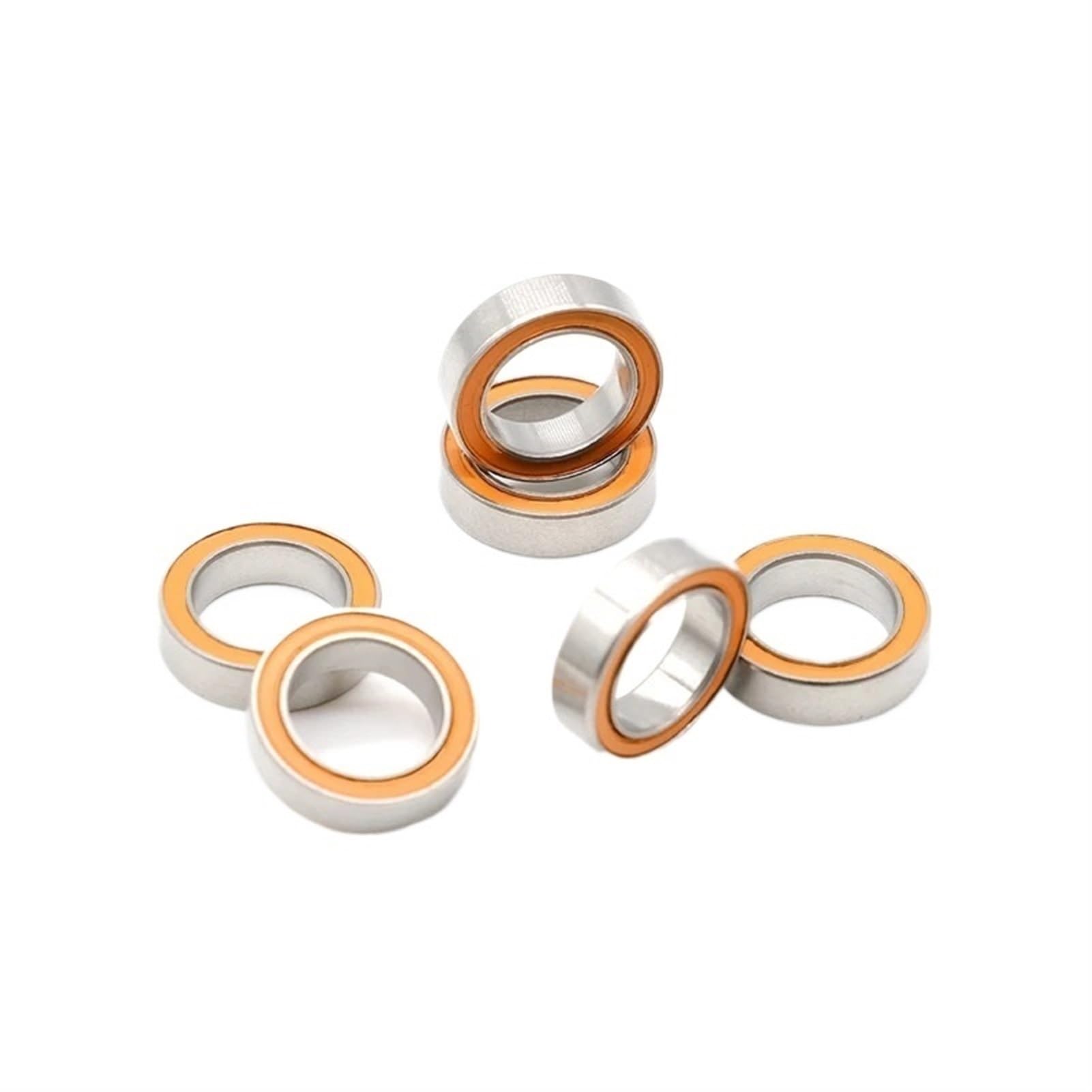 Roulements rigides à billes 10 pièces 10x15x4 S61700 2RS CB / S6700 2RS CB ABEC7 10 * 15 * 4mm roulement à billes en céramique hybride en acier inoxydable S6700RS