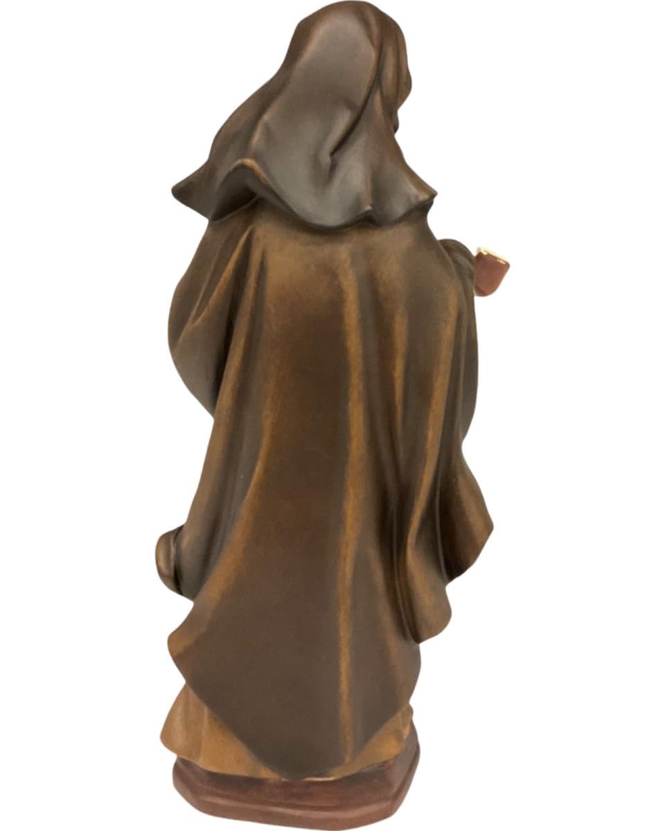 Dolfi Santa Catarina Troiani 60 cm | ręcznie barwione drewno w Val Gardena | Figurka szopka