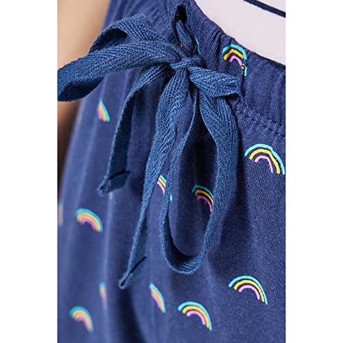 Image of INSENSE by Shoppers Stop Printed Cotton Full Length Womens Night Wear Pyjamas