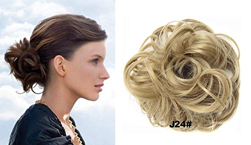 HI GIRL Q5 Hair Bun Synthetic Drawstring Bun Curly Hairpieces Hair Piece Wavy Hair Messy Mess Chignon Bun Updo Hair Bun Extensions Wig Ponytail Bun #J24