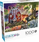 Buffalo Games - Tom Wood - Morning at The Farm - 1000 Piece Jigsaw Puzzle for Adults -Challenging Puzzle Perfect for Game Nights - Finished Size is 26.75 x 19.75