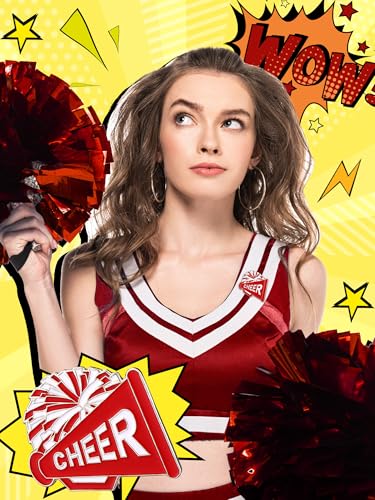Image of Landical 20 Pcs Cheer Enamel Pins Bulk, Ideal as Cheerleading Teams' Gifts, Souvenirs, Accessories, Jewelry, Goodie Bag Stuffers, and Party Supplies