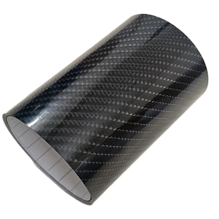 Film vinyle fibre de carbone 6D noir autocollant thermoformable pour personnalisation auto 20x30cm