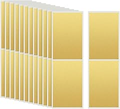 Lot de 50 grandes feuilles autocollantes à gratter de 5 x 7 cm pour cartes à gratter, étiquettes rectangulaires à gratter pour scrapbooking, cartes postales